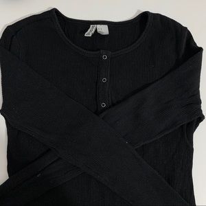 black h&m plain longsleeve